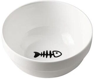 Uplifted Finds Aero Gold Elevated Ergonomic Ceramic Pet Station b Fish Bone