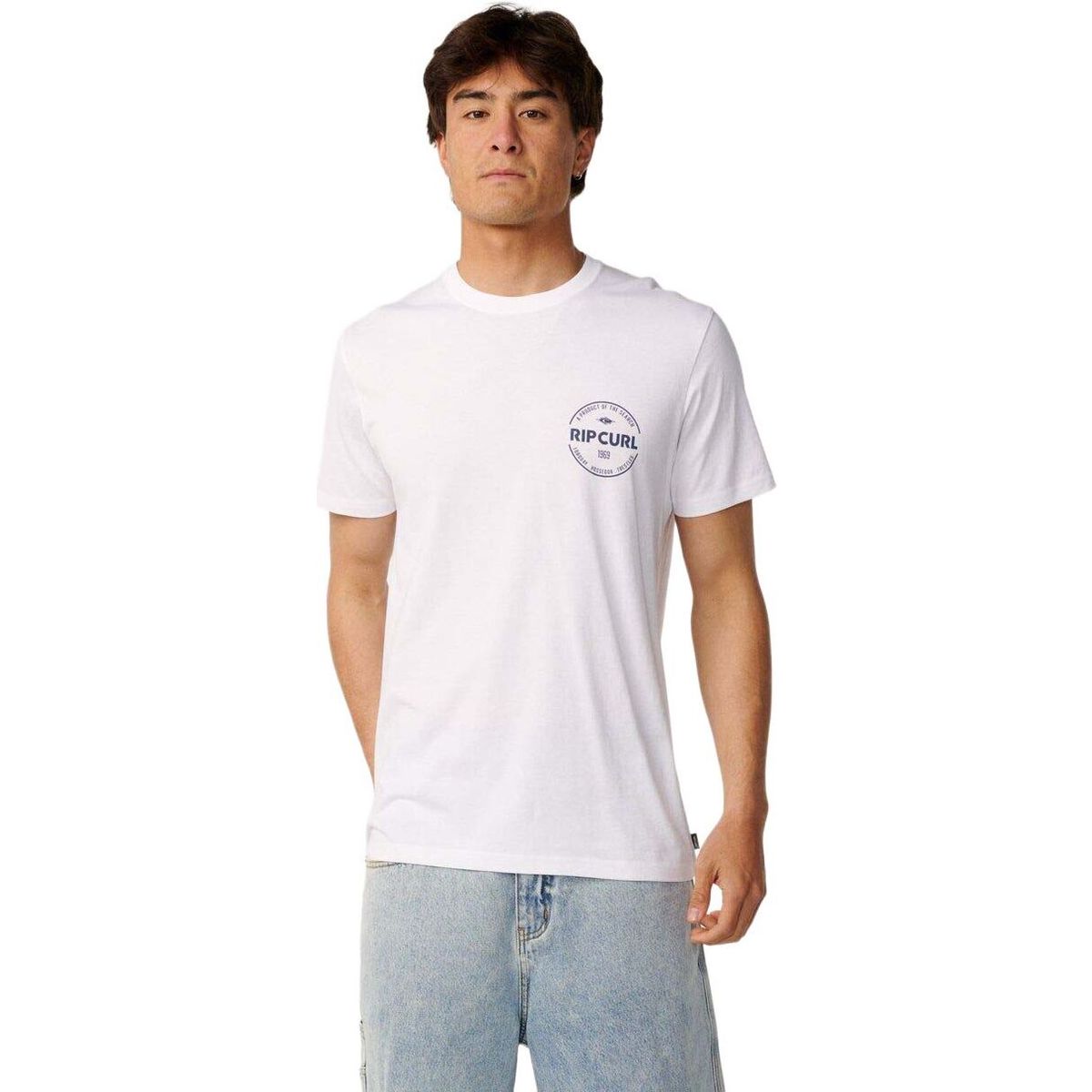 RipCurl Staple Tee white (1000) S 12RMTE-1000-S