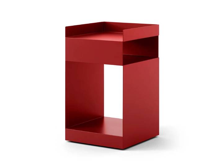 &Tradition - Rotate Beistelltisch SC73, 59 x 35 cm, Stahl, Merlot
