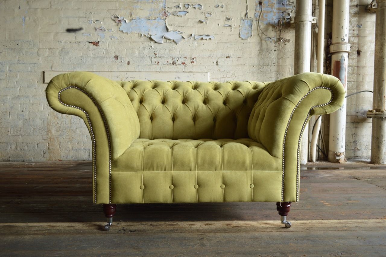 Chesterfield Sofa Sessel Couch Polster Ledersofa Fernseh Lounge Club