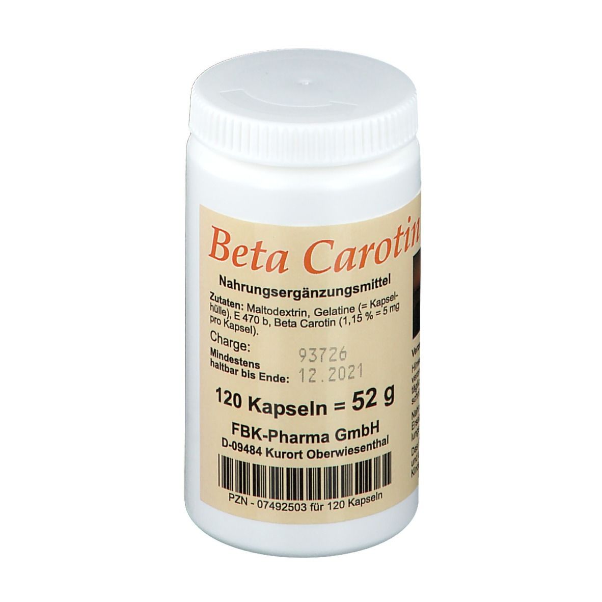 Beta Carotin Kapseln 120 St