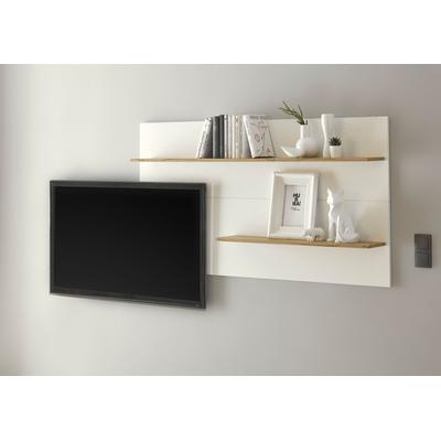 Wandregal HOME AFFAIRE "City/Giron, modernes Wandboard, Wandhalter mit Ablagefläche", weiß, B:150cm H:80cm T:22cm, Holzwerkstoff, Regale, Wandregal, vielseitig einsetzbares Hängeregal