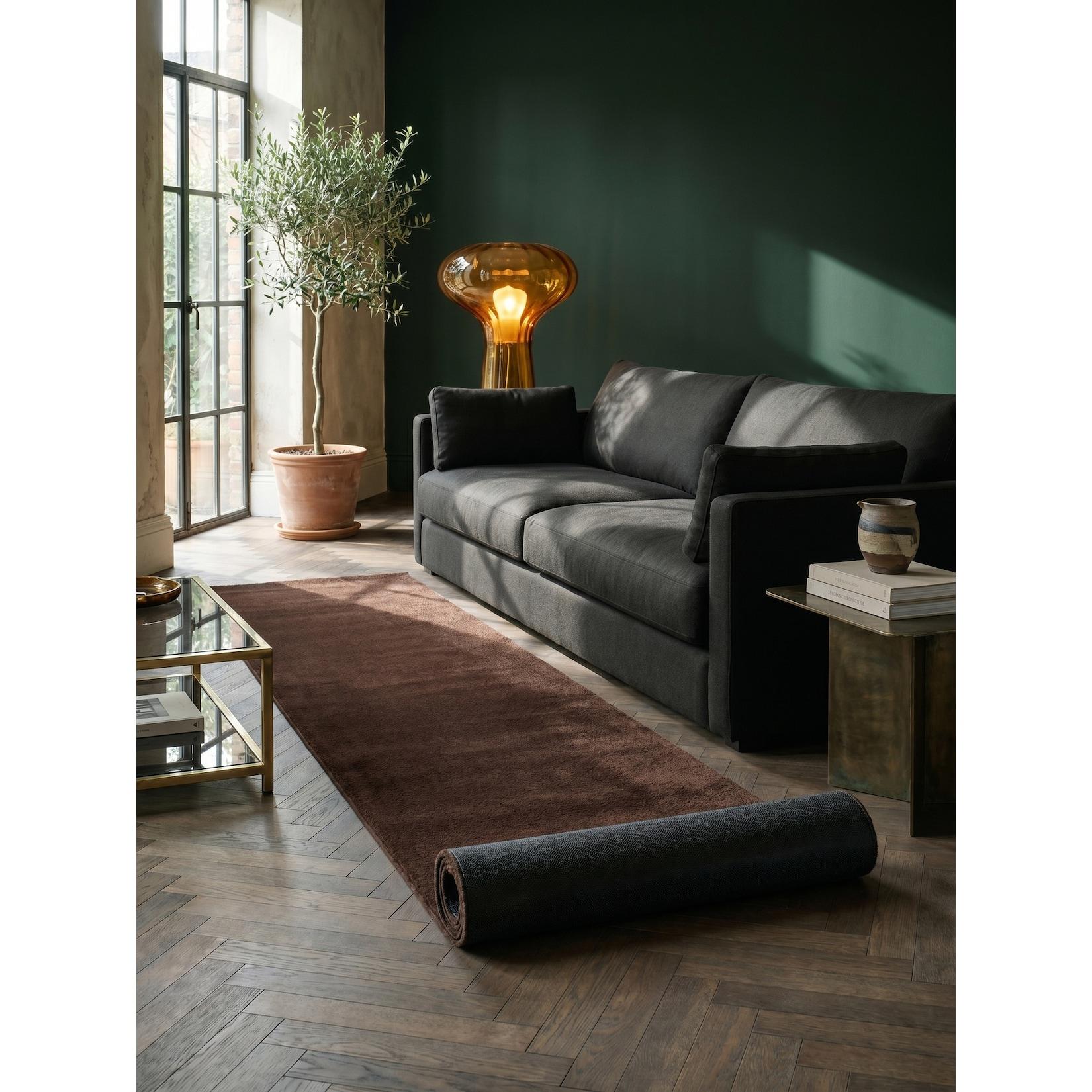 Läufer Kurzflor Braun 80x150 cm - RUTOR Kadima Design