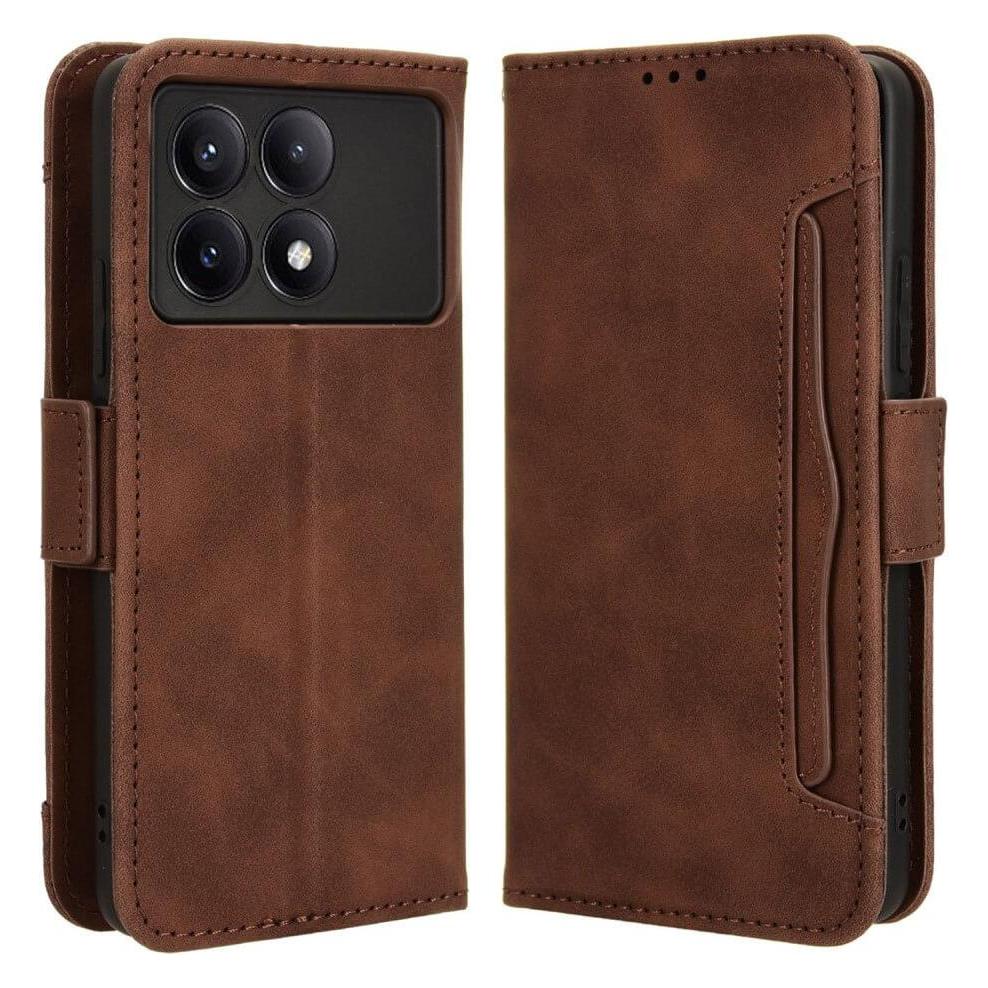 Cover-Discount Xiaomi Poco X6 Pro - Etui viele Kartenfächer braun (Xiaomi Poco X6 Pro) (660173599A)
