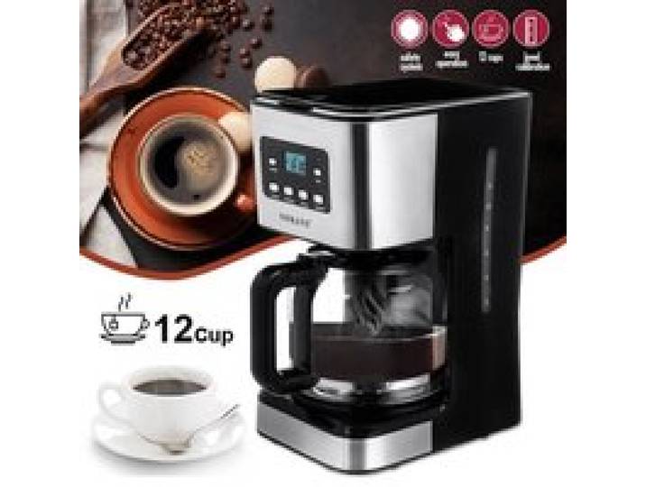 SOKANY Machine à Café 1.5 L 12 Tasses 950W - Goutte à Goutte Américaine Automatique - Cafetière Cappuccino 220V - Cadeau Noel Party