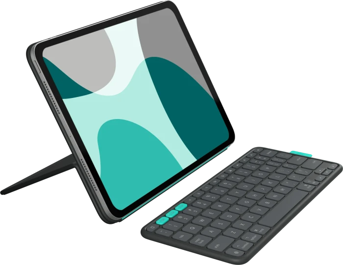 Logitech Flip Folio für iPad Pro (M4)/Air (M2/M3/5th Gen) 11" Graphite - US INTL