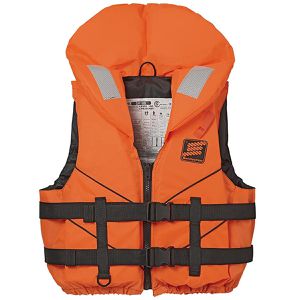 Seilflechter Schwimmweste Tornado XXL, Rettungsweste, orange, für Erwachsene, ab 70 kg, Auftriebsklasse 100N