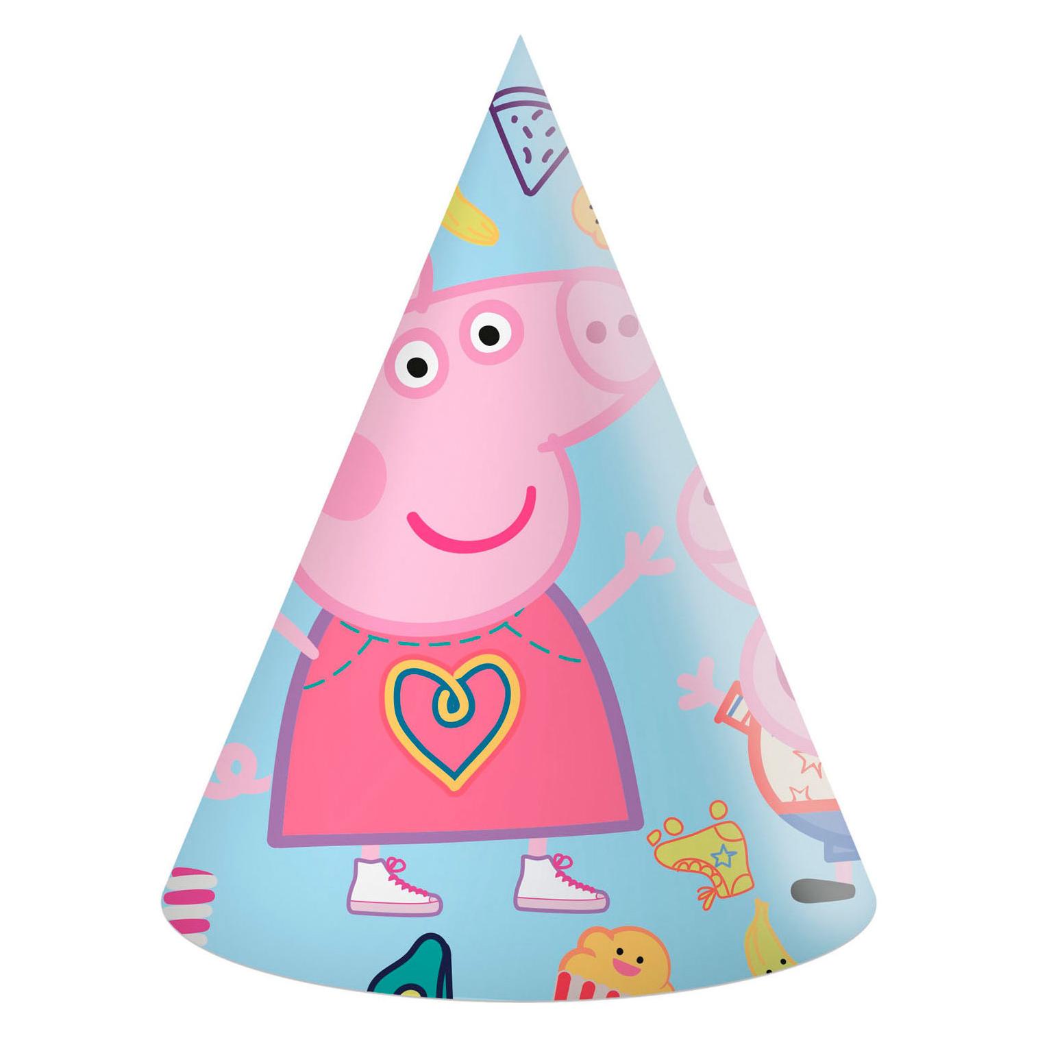 Amscan Peppa Pig Party Hüte, 6 Stück (6 Stk.) (4919965)