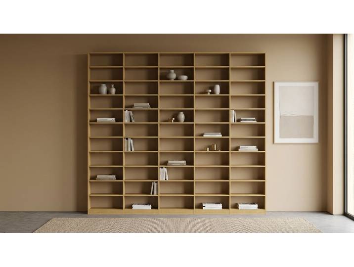 LA bibliothèque pour votre collection de livres - Étagère à livres sur mesure Chêne Naturel huilé