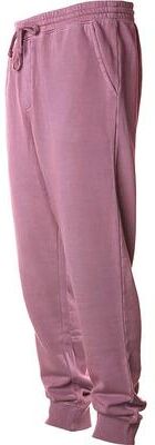 Independent Trading Co. PRM50PTPD Men's Pigment-Dyed Fleece Sweatpants in Pigment Maroon size 2XL   Cotton/Polyester Blend