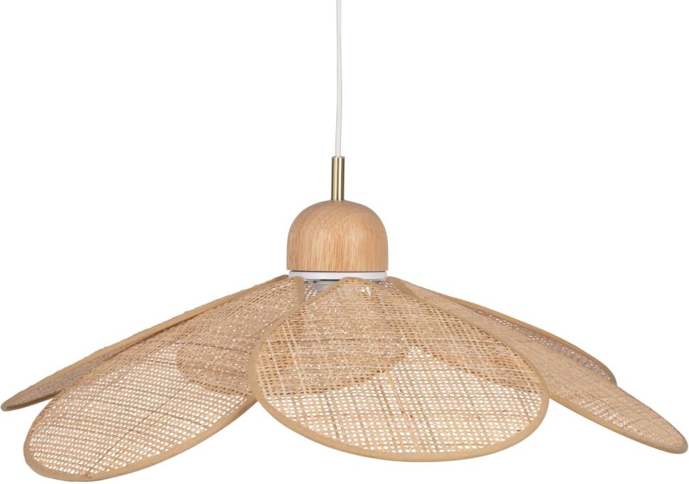 Maisons du Monde Suspension pétale en rotin tressé Beige 63x112x63cm