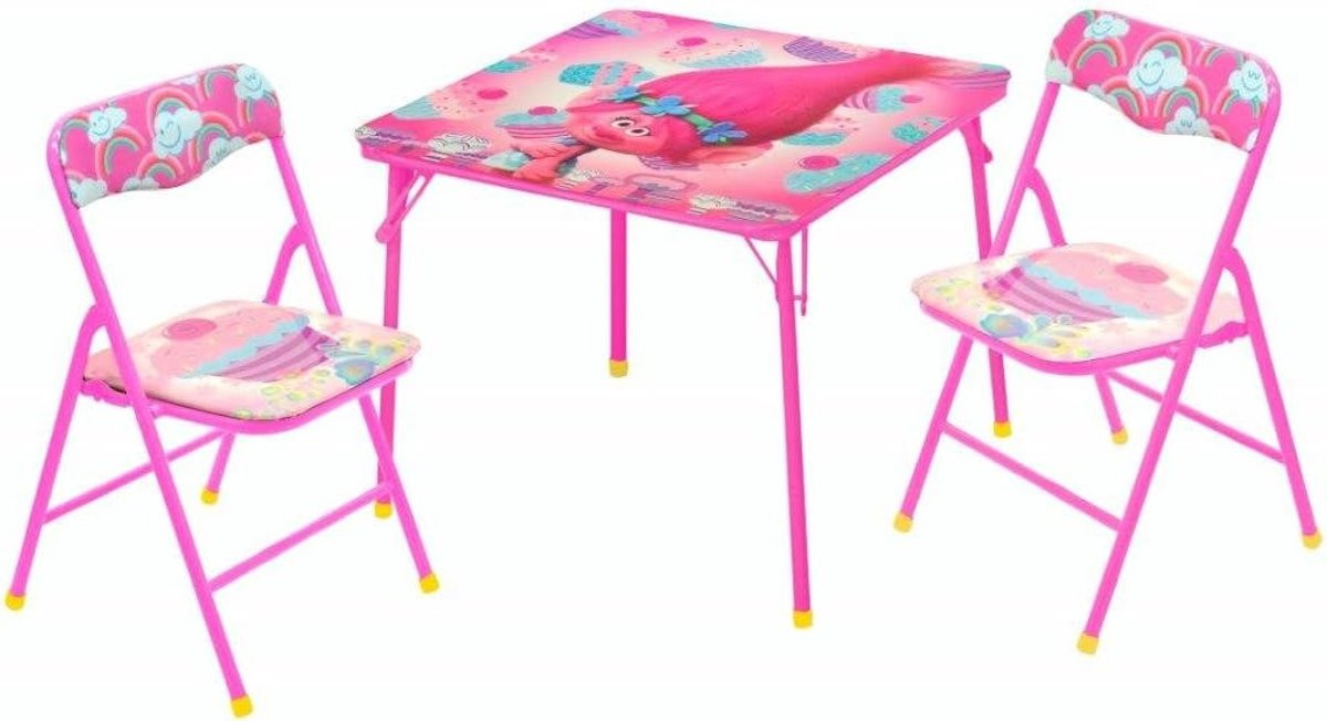 Trolls Tafel en Stoelset voor kinderen