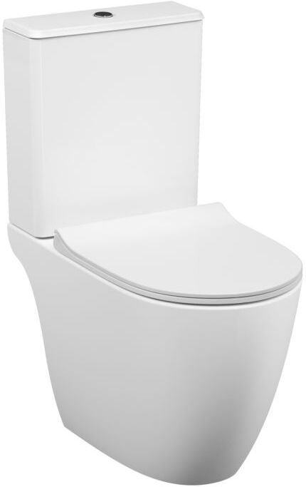 VitrA Sento Stand-Tiefspül-WC 5988B003-0075 36x65x40cm, 3/6 I, ohne Spülrand, weiß hochglanz
