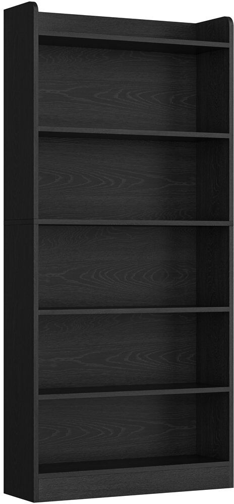 17 Stories Standard Bookcase Black (6 Shelves) 160" H x 60" W x 24" D
