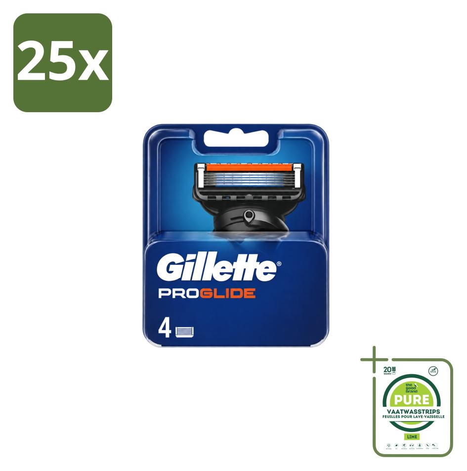 25 x Gillette Fusion5 ProGlide Ersatzklingen - Großpackung - 25 Stücke
