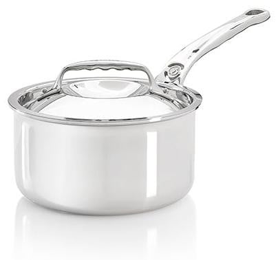 De Buyer Affinity steelpan met deksel, 16 cm