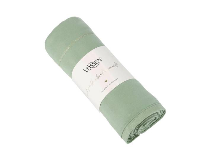 Vossen Hamamtuch Shiny Days, Grün, Uni, 80x180 cm, saugfähig, hochwertige Qualität, Heimtextilien, Badtextilien, Strandtücher