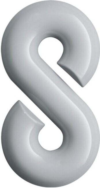 HEWI Numéro de maison Numéro 8 Polyamide spécial 97 gris clair 165mm D.33mm (702.165.8 97)