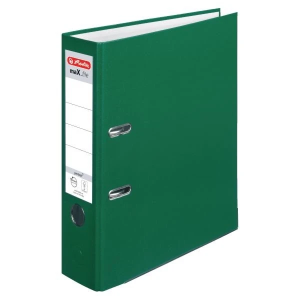 herlitz Ordner maX.file protect, Rückenbreite: 80 mm, grün