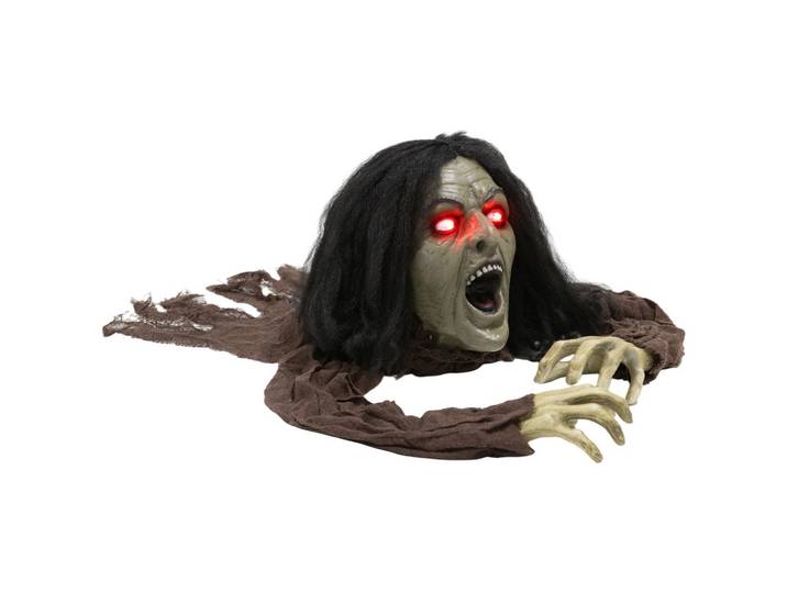 140 cm Halloween Dekoration Kriechende Zombie mit LED-Augen, Soundfunktion