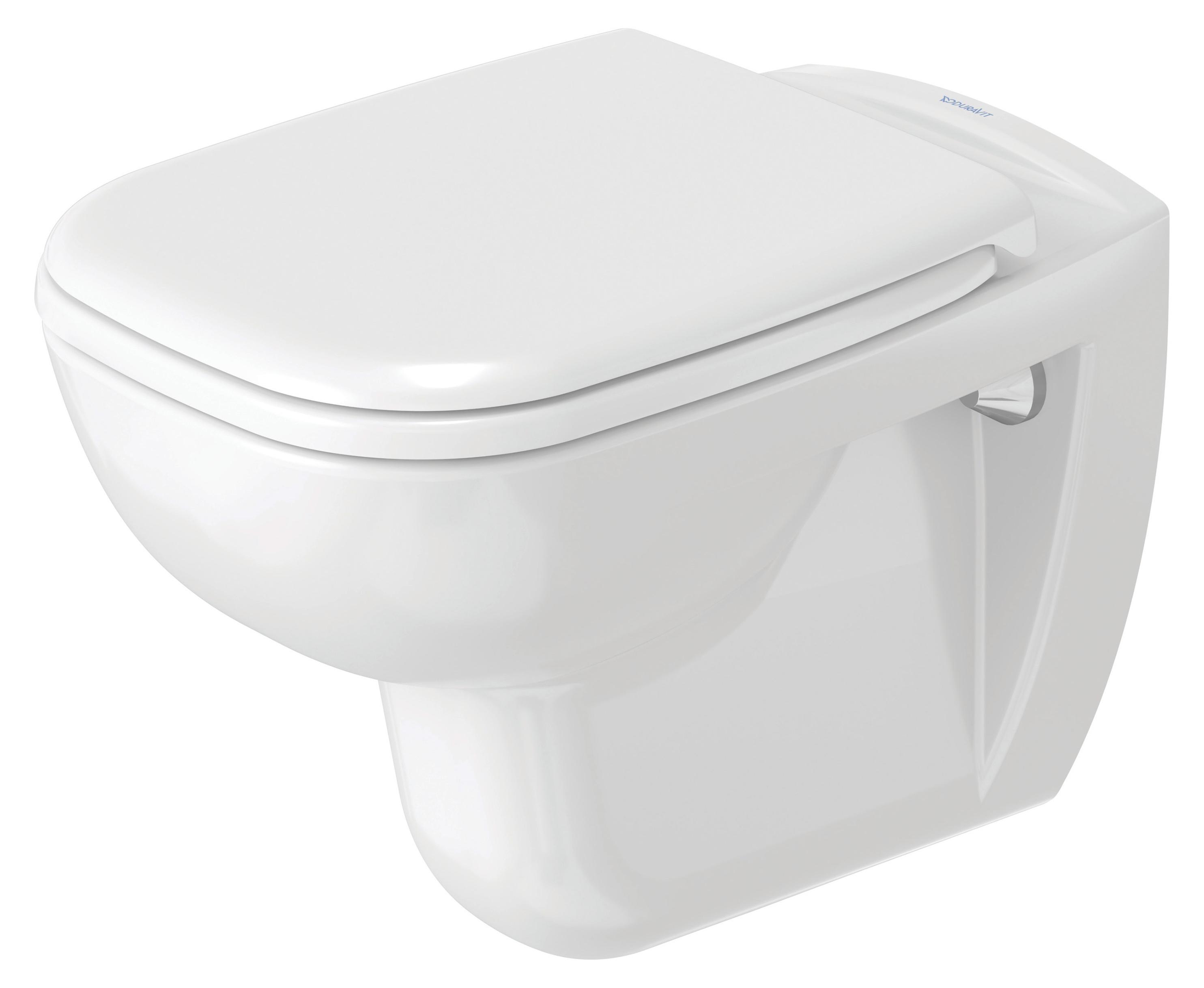 Duravit D-Code - Wand-WC mit WC-Sitz SoftClose, Alpinweiß 45350900A1