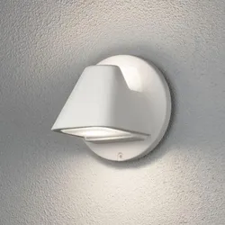 Konstsmide 427-250 Hild Wandleuchte weiß lackiertes Aluminium, gefrostets Acrylglas