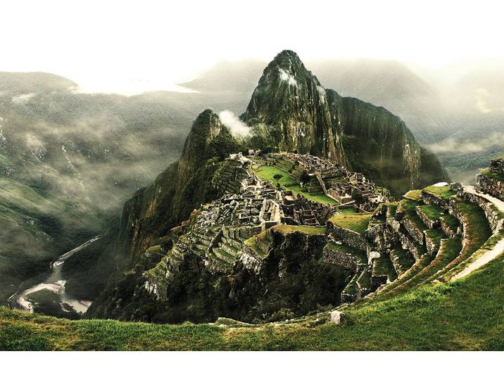 Fototapete PAPERMOON Machu Picchu , bunt, B:2,5m L:1,86m, Vlies, Tapeten, Fototapete