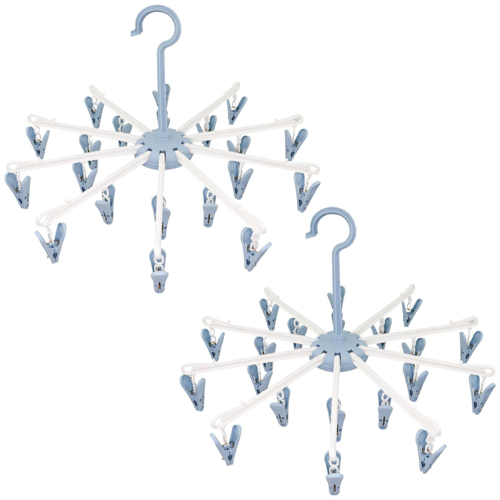 Vouwbare Mini Wasdroger voor Kleding in Blauw