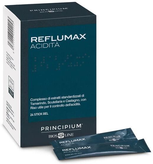 Principium Reflumax Acidità Integratore Controllo Acidità Gastrica 24 Stick