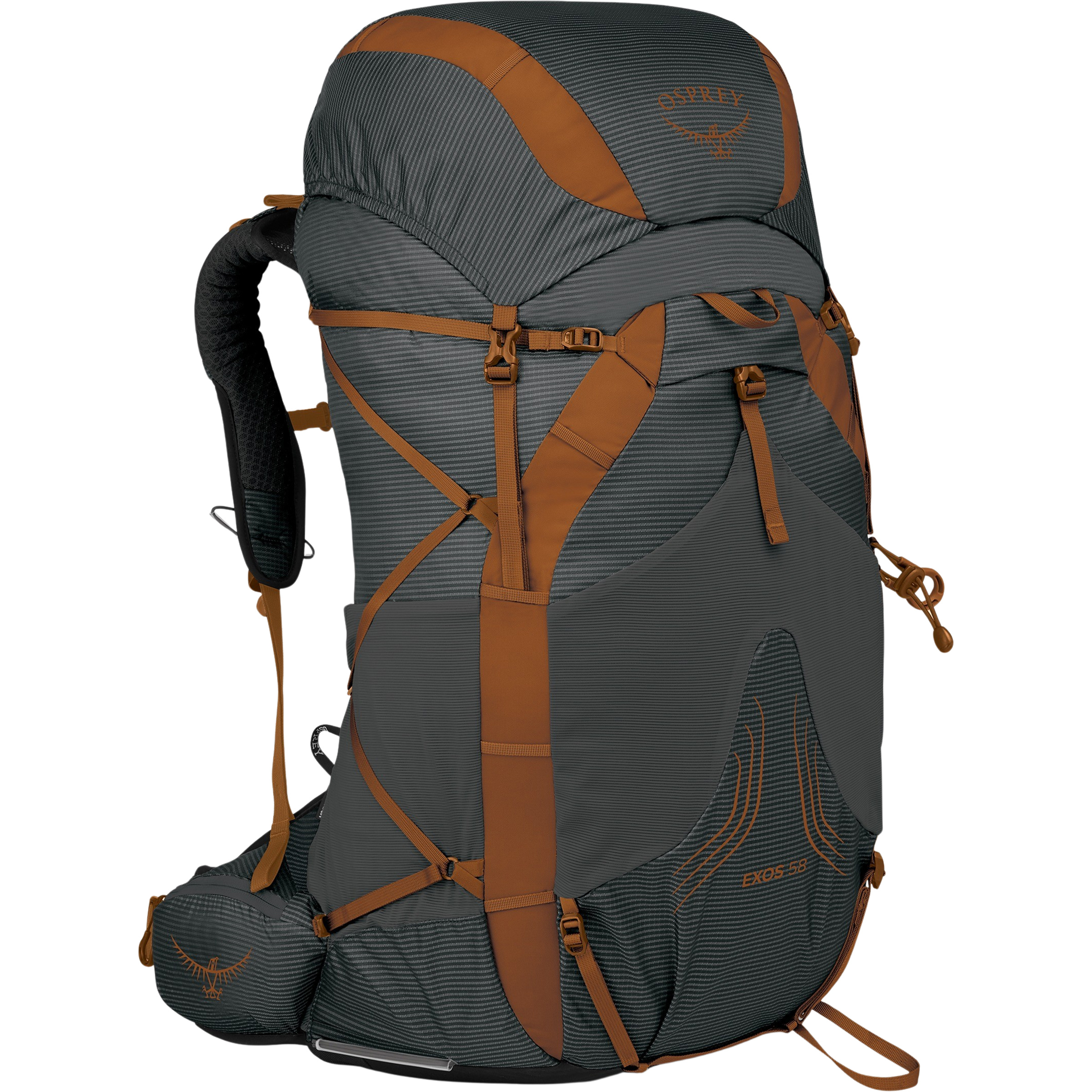 Osprey Exos 58 Trekkingrucksäcke grau Größe 58L | L-XL Trekking