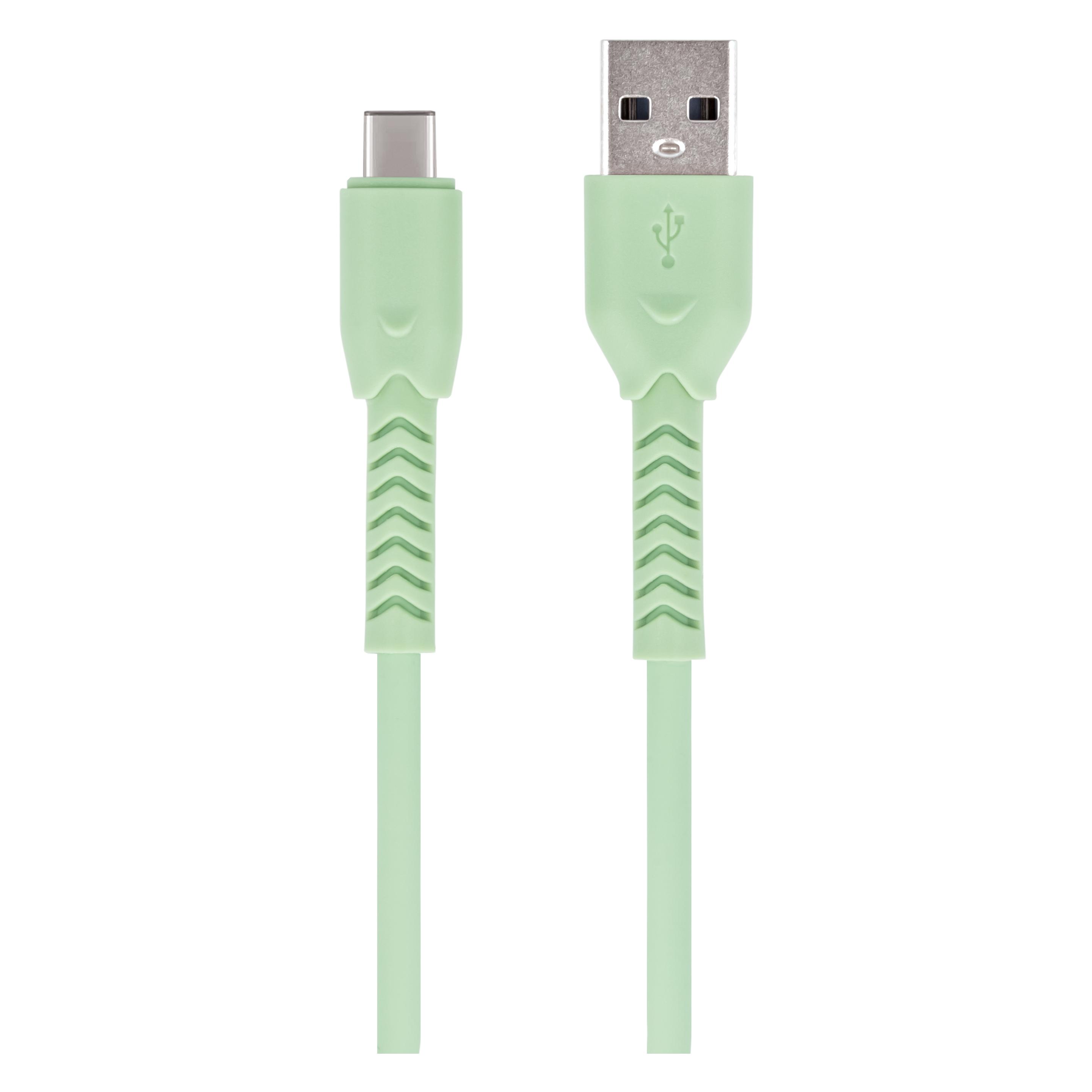 Maxlife MXUC-04 Kabel USB - USB-C 1,0 m 3A grün (1 m, 60 W) (OEM0100852)