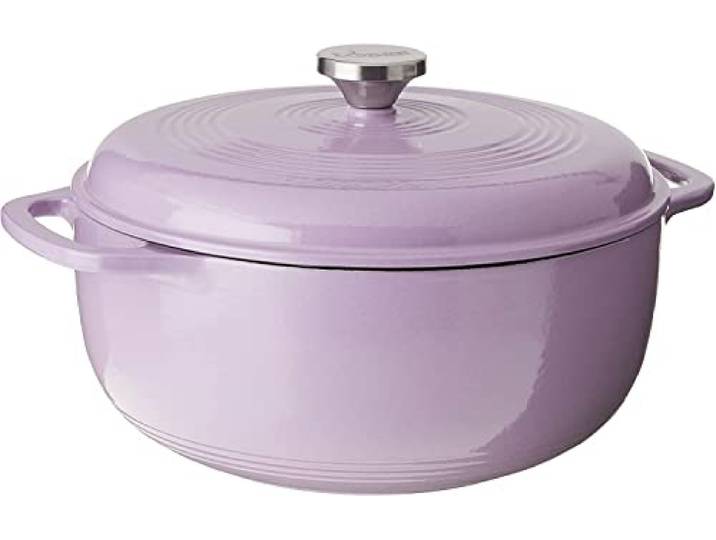 Lodge Schmortopf aus emailliertem Gusseisen, 7,5 l, Lila