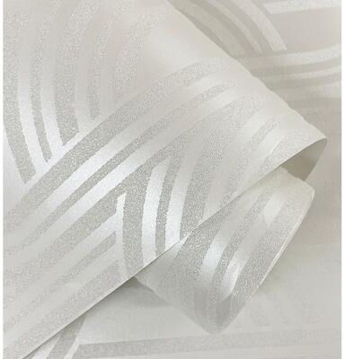 Seabrook Designs Diamond Stripe Glass Beaded Unpasted Wallpaper