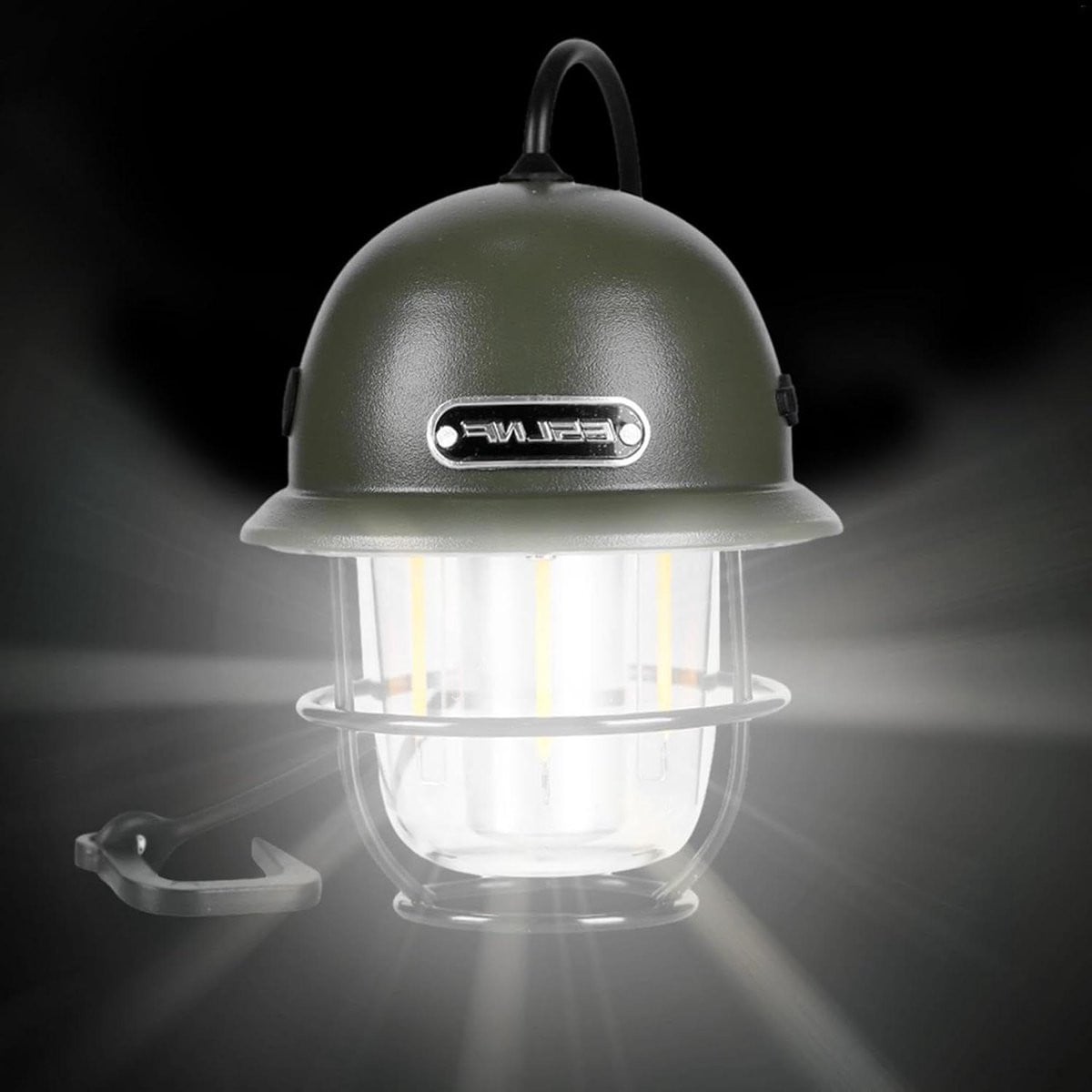 Waterdichte LED Camping Lantaarn met Oplaadbare Batterij en Haak voor Tent en Tuin