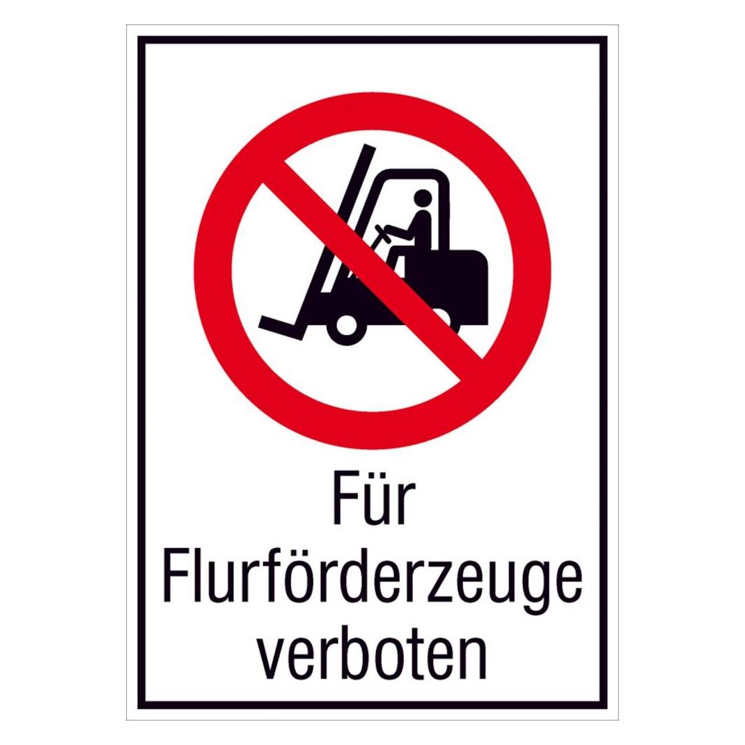 SafetyMarking VerbotsKombischild Für Flurförderzeuge verboten 13. (21.A6120)