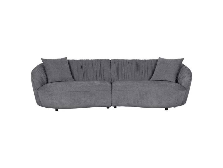Landscape Megasofa, Dunkelgrau, Kunststoff, 3-Sitzer, Füllung: Silikon, 260x76x115 cm, Stoffauswahl, Rücken echt, Wohnzimmer, Sofas & Couches, Sofas, Bigsofas