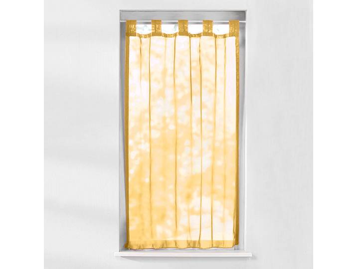 Vitrage droit voile uni finition pattes - Blancheporte