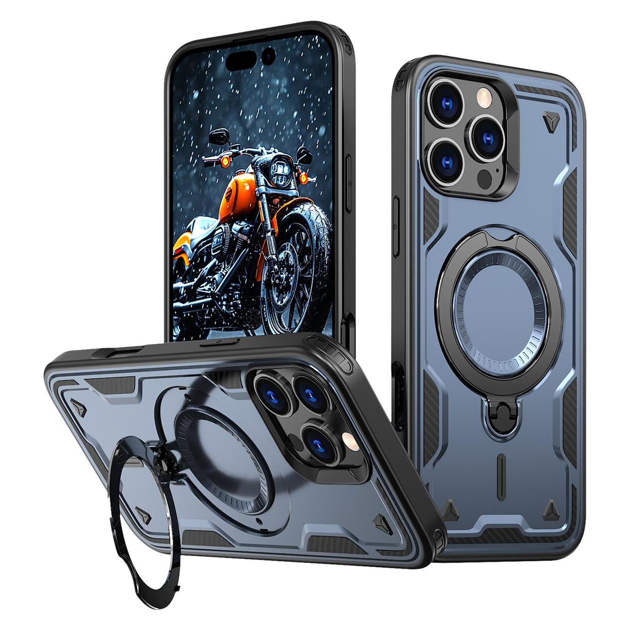 Hurtel Hybrid Armor Trendy Case with MagSafe for iPhone 16 Pro Max - Blue (Apple iPhone 16 Pro Max) (53030929)