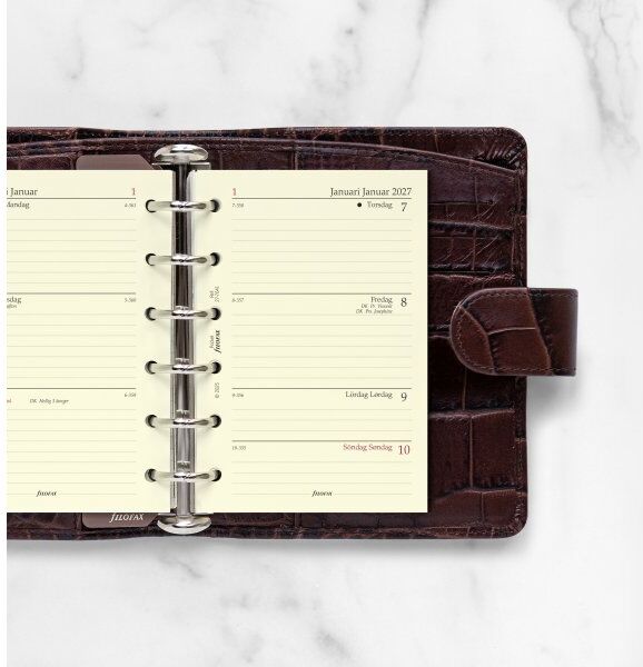 Filofax 2027 Refill   Pocket   Uge Pr. Opslag