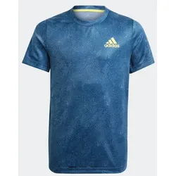 Adidas HEAT.RDY Primeblue Tennis Freelift T-Shirt GQ2231 | 176 Crew Navy / Acid Yellow / Crew Blue