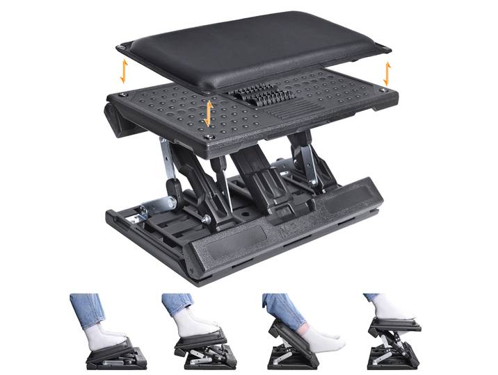 Scaleblood-Repose-pieds ergonomique pliable sous le bureau, aide au travail, angle MF ite réglable, recommandé pour les jeux au bureau