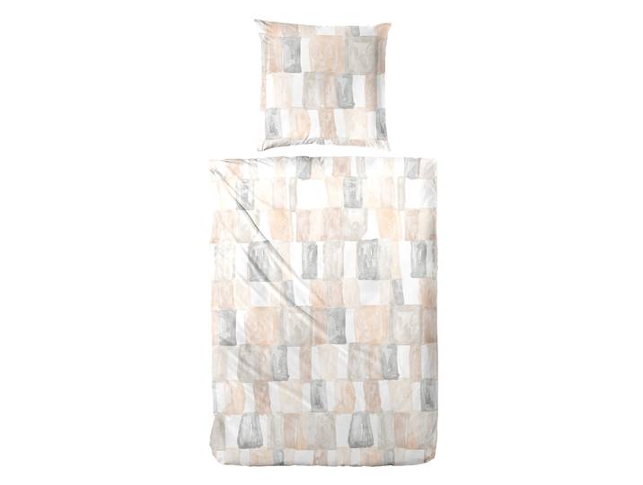 Bettwäsche PRIMERA Perkal-Bettwäsche Watercolor Check , beige (natur), B/L: 135cm x 200cm, 1 Stk., 1 Stk., Perkal, B/L: 80cm x 80cm, 2 Stk., Perkal, Obermaterial: 100% Baumwolle, Bettwäsche, Bettwäsche, mit Karo-Muster