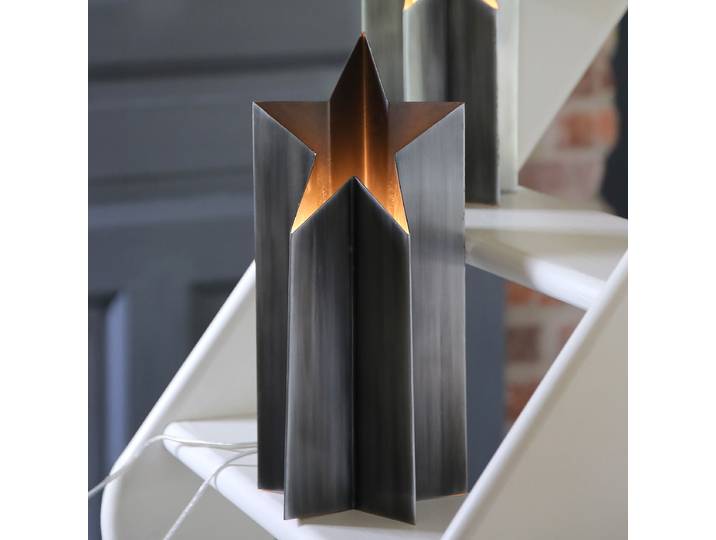 Article décoratif Astri Type A 15 x 35 x 15cm Laiton/Noir