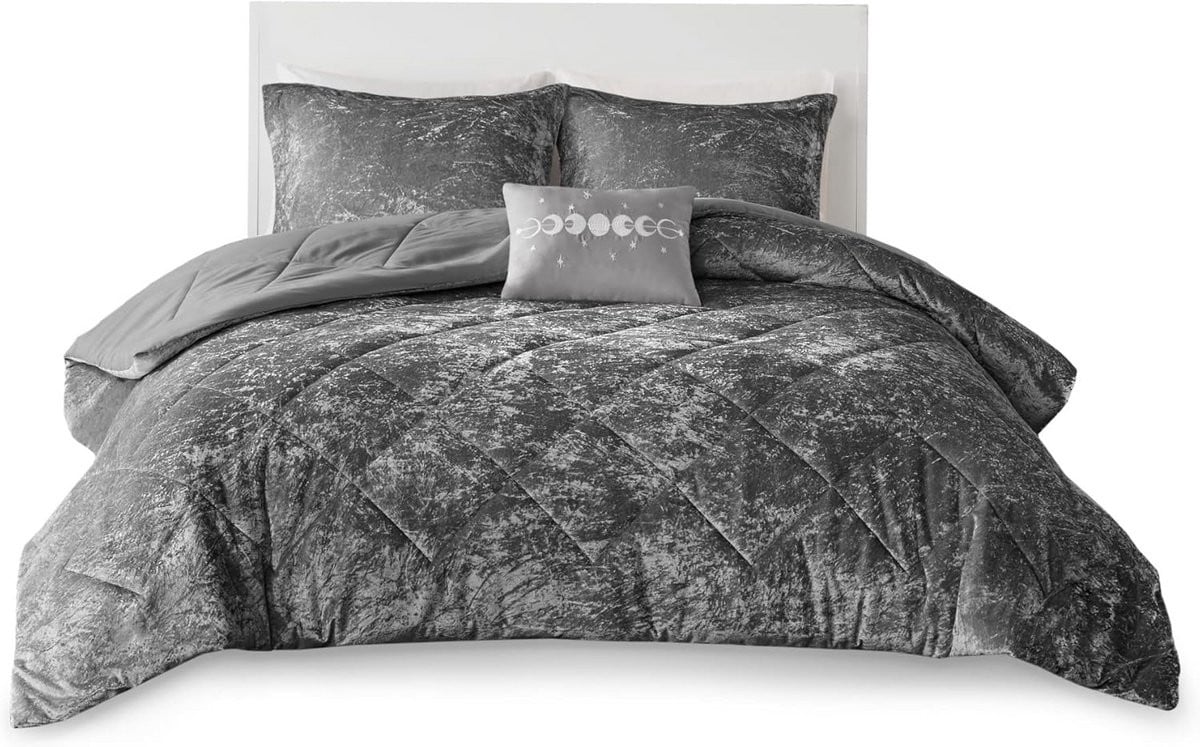 Luxe Fluweel Dekbedset met Dubbelzijdig Diamant Quilt Patroon