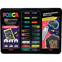 Faber Castell Marker UNI POSCA 20er Etui Groovy Colours