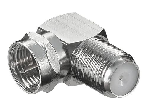 MAXTRACK SAT F-hoekadapter 90 graden met stekker en bus