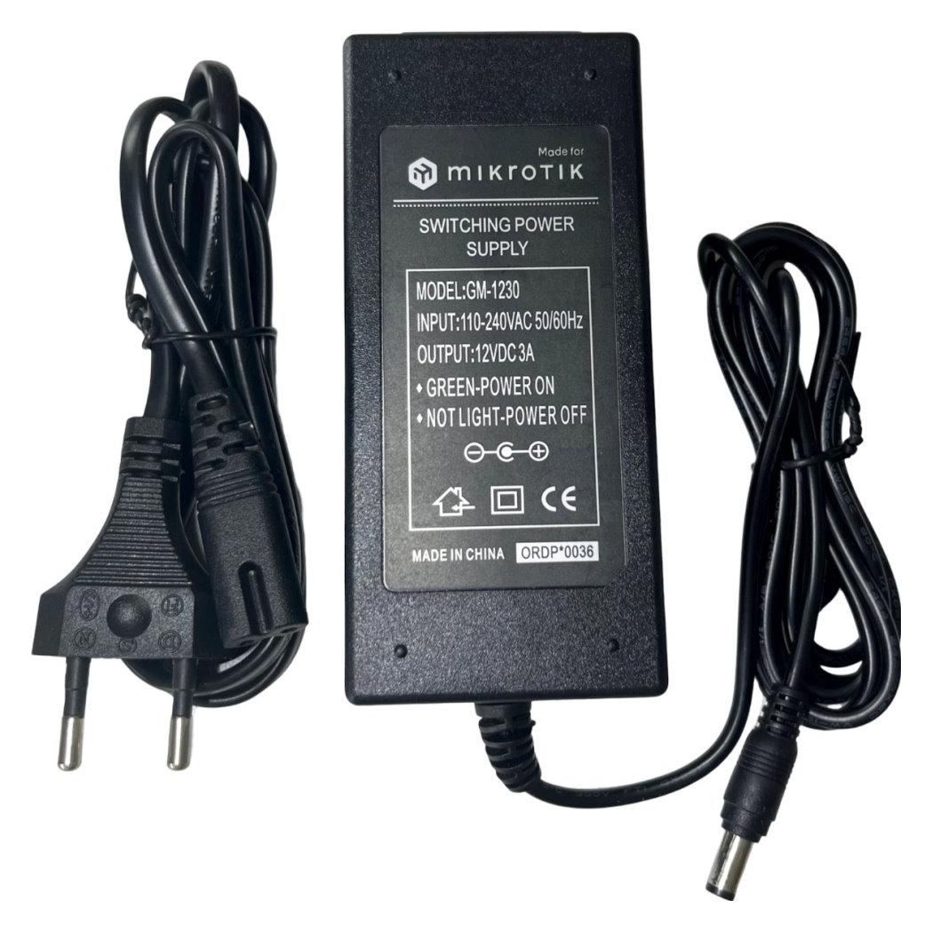 MikroTik Netzteil 12 V, 3 A, 36 W (GM-1230)