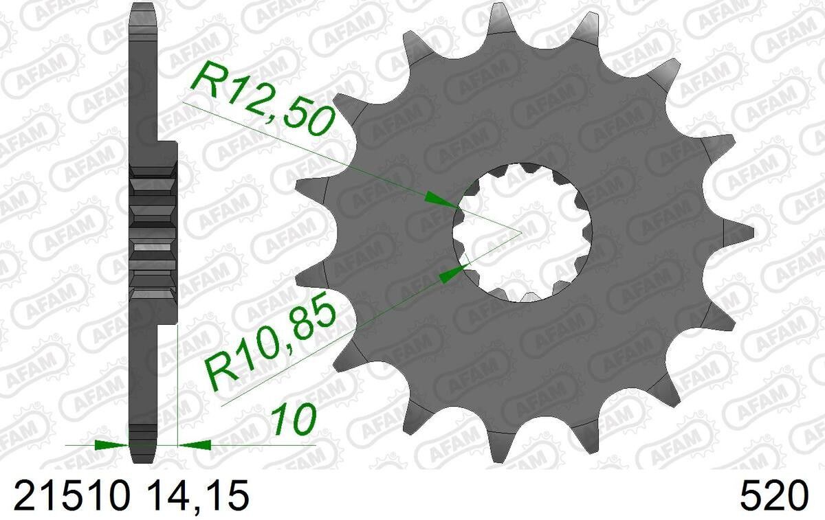 AFAM 21510-15 Chain Pinion