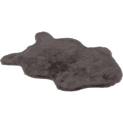 Fellteppich "Tender", grau, B:70cm H:26mm L:110cm, Kunstfaser, SCHÖNER WOHNEN-KOLLEKTION, Teppiche, Fellteppich, weich durch Microfaser, Kaninchenfell Haptik, Kunstfell, waschbar