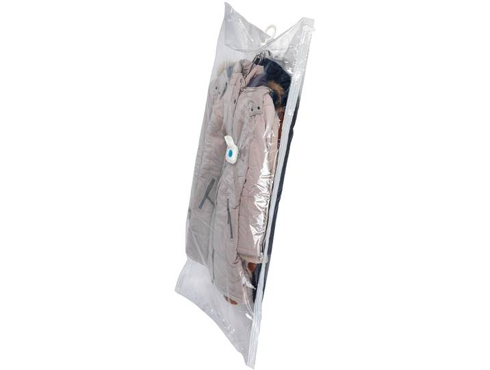 Kleidersack WENKO Vakuum Grösse L & XL , transparent, Kunststoff, Kleidersäcke, Kleidersack, Vakuumbeutel für Kleidung, platzsparend im Kleiderschrank